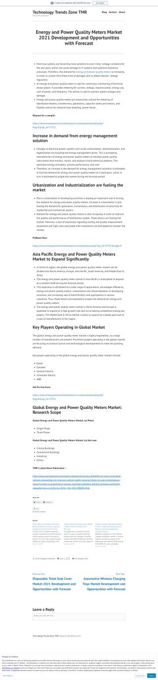 Energy And Power Quality Meters Market Analysis, Share by 2031