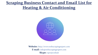 Scraping Business Contact and Email List for Heating & Air Conditioning