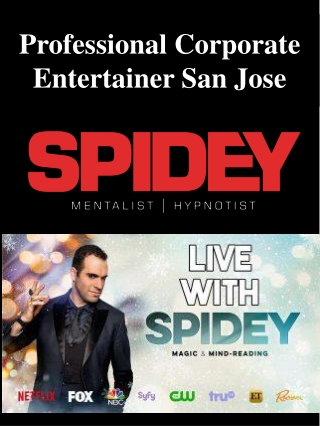 Professional Corporate Entertainer San Jose