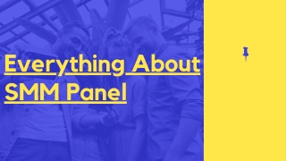 Everything About SMM Panel PPT