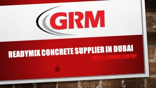 Readymix  Concrete Supplier Company in Dubai