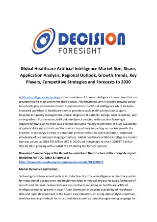 Global Healthcare Artificial Intelligence Market .docx