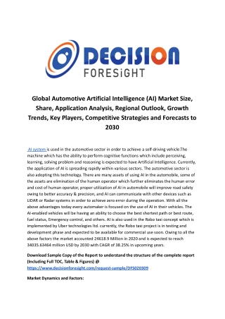 Global Automotive Artificial Intelligence (AI) Market.docx