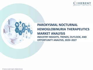 Paroxysmal Nocturnal Hemoglobinuria Therapeutics Market Analysis - 2027