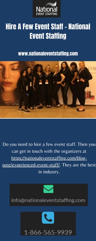 Hire A Few Event Staff - National Event Staffing