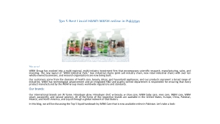 WBM Top 5 Best Liquid Hand Wash online in Pakistan