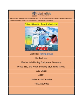 Fishing Gloves Emarinehub.com