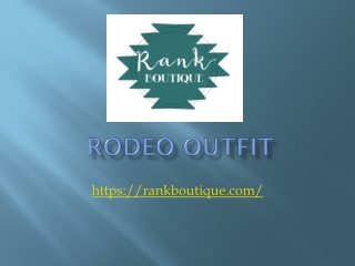 Rodeo Outfit