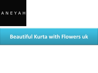 Beautiful Kurta with Flowers uk