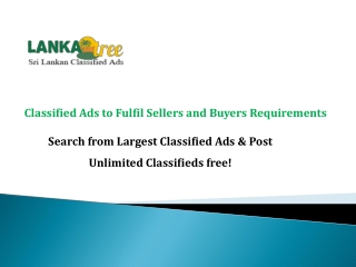 Free Ads Sri Lanka - lankatree.lk