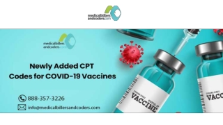Newly Added CPT Codes for COVID-19 Vaccines