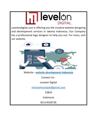 Website Development Indonesia | Levelondigital.com