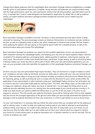 The Evolution of top brow lamination kits price