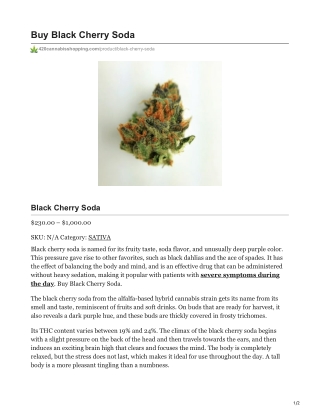 Black Cherry Soda
