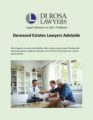 Deceased Estates Lawyers Adelaide