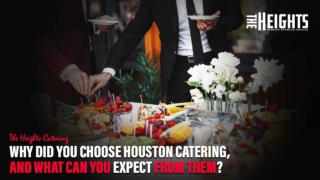 Why Did You Choose Houston Catering, And What Can You Expect From Them