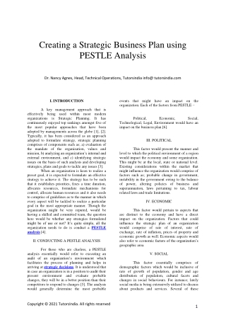 Creating a Strategic Business Plan using PESTLE Analysis (1)