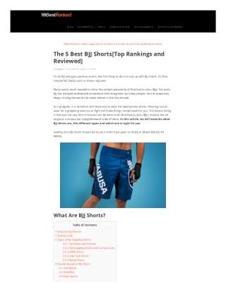 The 5 Best BJJ Shorts Top Rankings and Reviewed