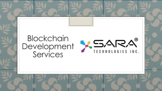 Blockchain Development Services