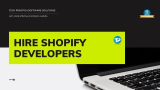 Get Services Done with Expert Shopify Developers