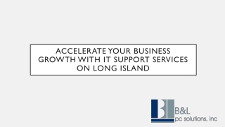 Accelerate Your Business Growth With IT Support Services on Long Island, NY - BLPC