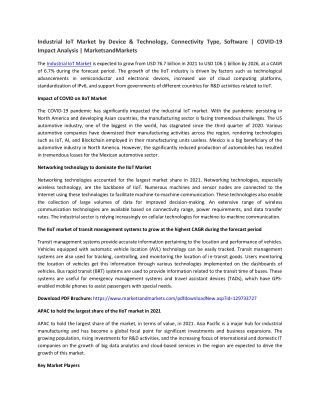 Industrial IoT Market - 1