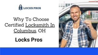 Find Trusted Local Locksmith In Columbus, OH | Locks Pros