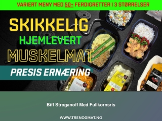 Biff Stroganoff Med Fullkornsris