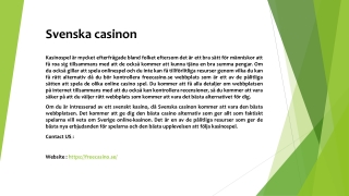 Svenska casinon