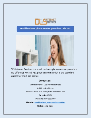 small business phone service providers | dls.net