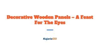 Decorative Wooden Panels – A Feast For The Eyes