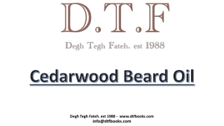 Cedarwood Beard Oil