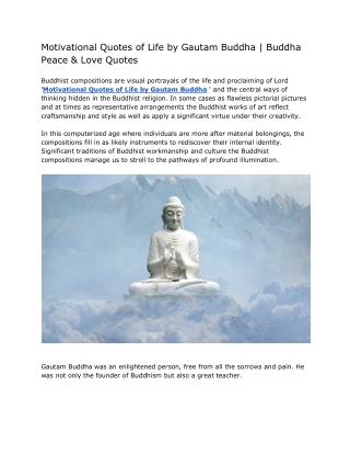 Motivational Quotes of Life by Gautam Buddha  Buddha Peace & Love Quotes