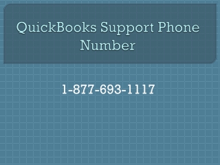 QuickBooks Support Phone Number 1-877-693-1117