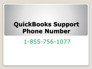 QuickBooks Support Phone Number 1-855-756-1077