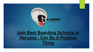 Join Best Boarding Schools in Haryana - Can Be A Positive Thing