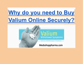 Why do you need to buy valium online