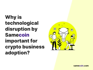 Samecoin important for crypto business-adoption