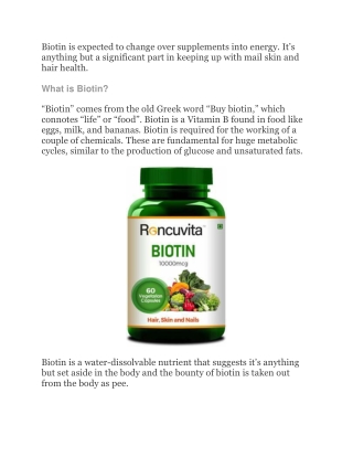 Does biotin tablets help hair growth?