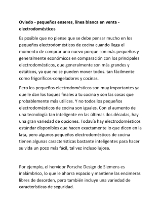 Oviedo - pequeños enseres, línea blanca en venta - electrodomésticos-converted