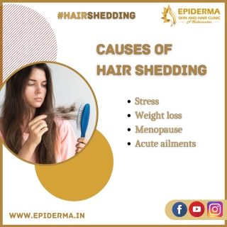 Causes of Hair Shedding - Best Skin Clinic in Jayanagar - Epiderma Clinic