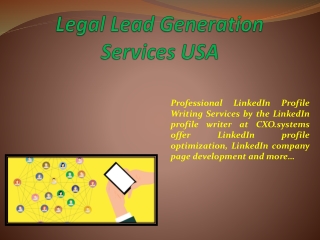 Legal Lead Generation Services USA