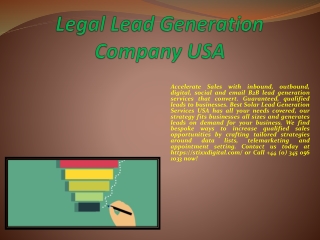 Legal Lead Generation Company USA