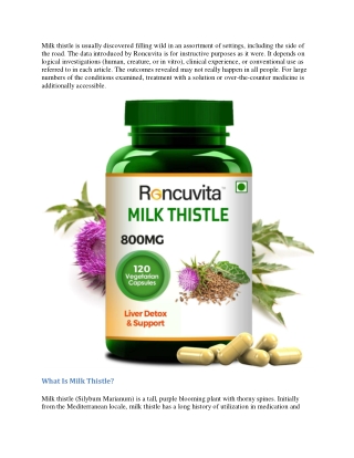 How to use milk thistle liver supplements