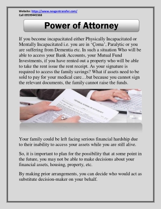 Durable Power of Attorney | Power of Attorney for Incapacitation | NEXGEN Transf