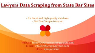 Lawyers Data Scraping from State Bar Sites