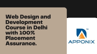 Web Design and Development Course in Delhi with 100% Placement Assurance.