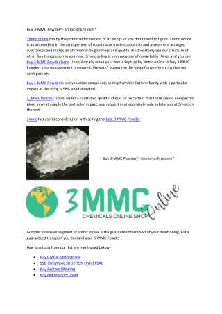 Buy 3-MMC Powder^- 3mmc-online.com*
