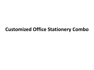 Customized Office Stationery Combo