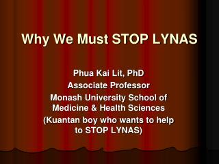 Why We Must STOP LYNAS
